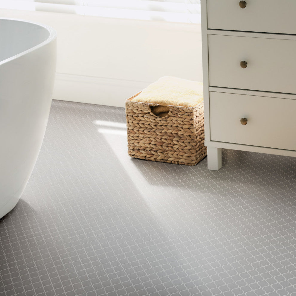 Metro Lantern Matte Light Grey Porcelain Floor and Wall Tile