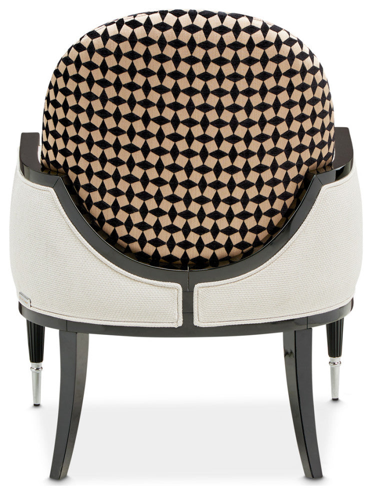 La Francaise Accent Chair Cafe au Lait/Black