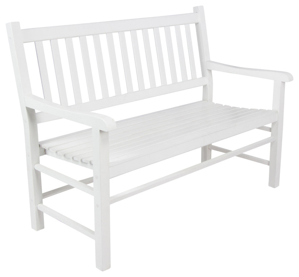 Shine Company Luna Glider Bench, White