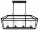 Eurofase 42740-018 4-Light 34" Outdoor rectangular Chandelier