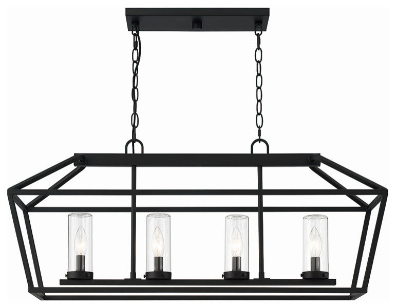 Eurofase 42740-018 4-Light 34" Outdoor rectangular Chandelier