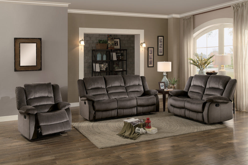 Falun Reclining Sofa Collection, Chocolate, Loveseat