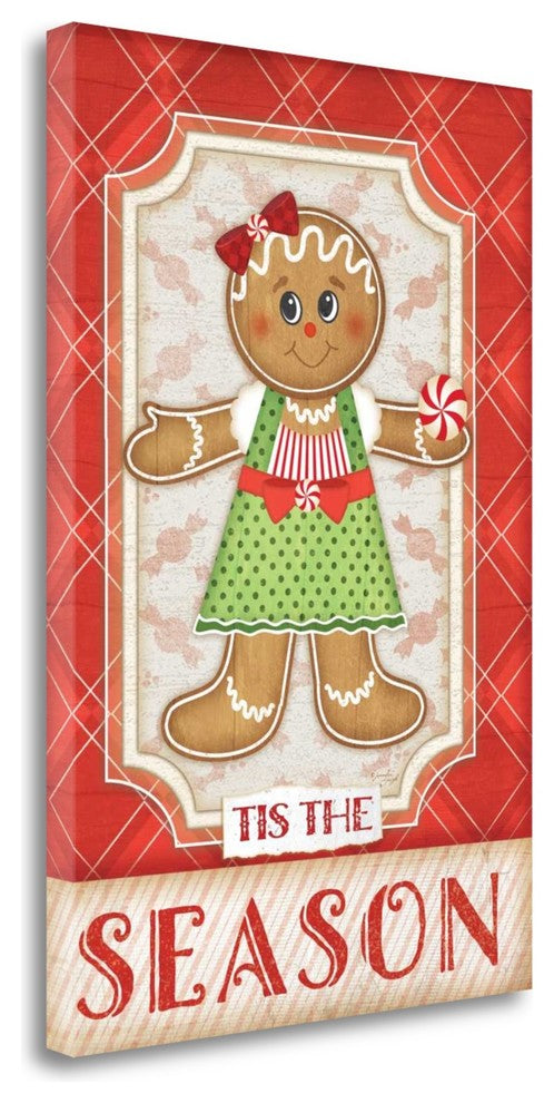 "Gingerbread Girl" By Jennifer Pugh, Giclee Print on Gallery Wrap Canvas