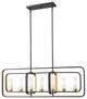 Zlite 6000-7L-BZGD 7-Light Island/Billiard, Matte Opal