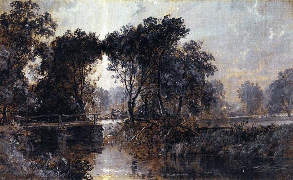 Jasper Francis Cropsey Bridge on the Wawayanda River Wall Decal