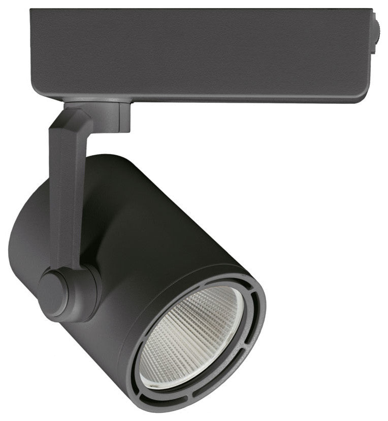 JESCO 1-Light COB LED H Track Head Fixture 20 Degree Beam Angle 3000K, Black