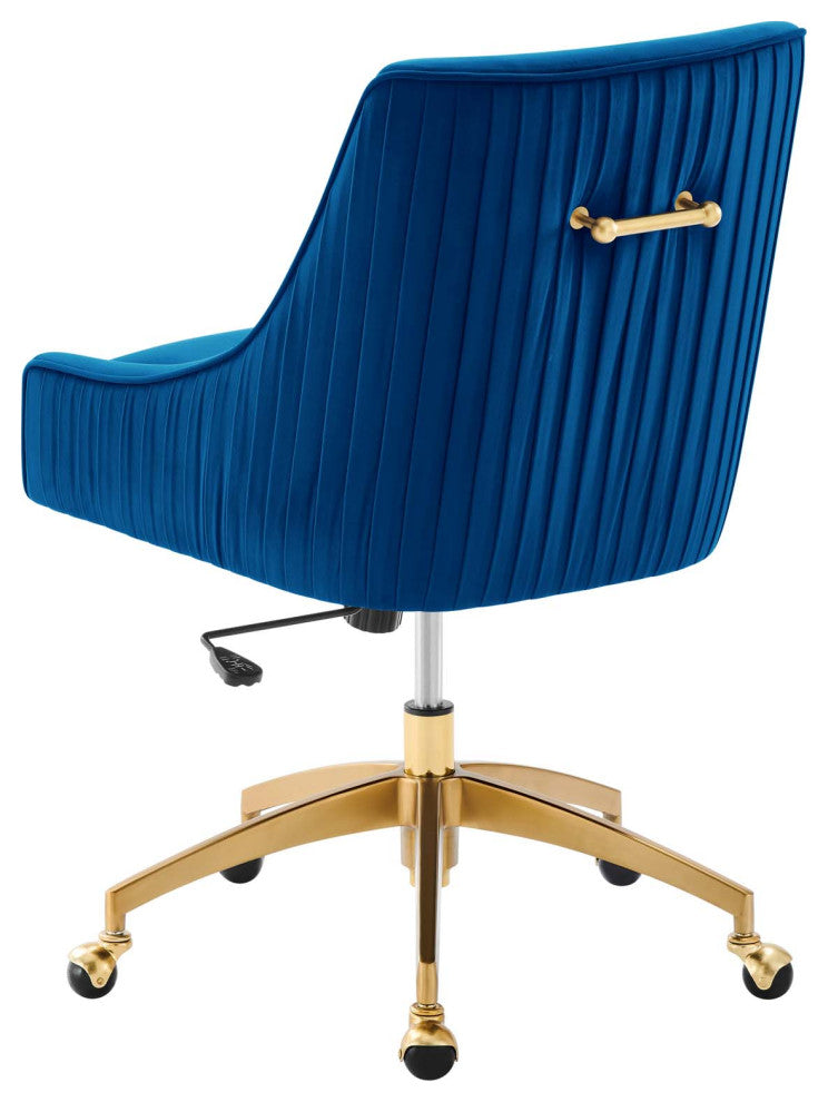 Side Dining Chair, Blue Navy, Velvet, Modern, Kitchen Cafe Bistro Hospitality