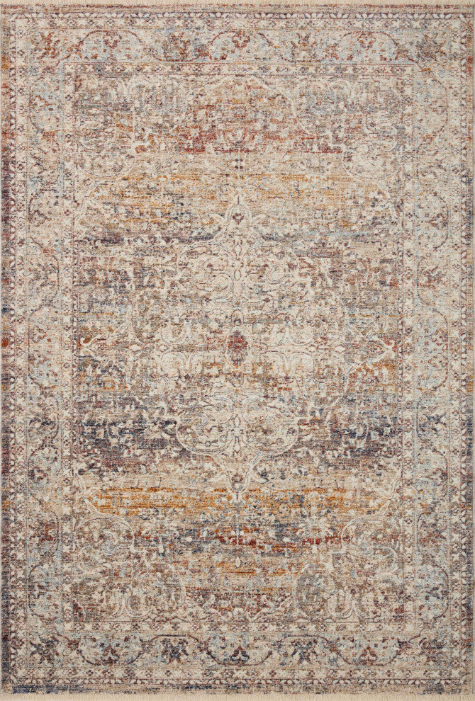 Loloi II Sorrento Natural/Multi 18"x18" Sample Rug