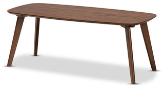 Mid-Century Modern Walnut Brown Finished Coffee Table