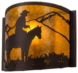 12 Wide Cowboy Wall Sconce