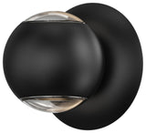 Sonneman 7502 Hemisphere 5" Tall LED Wall Sconce - Textured Black