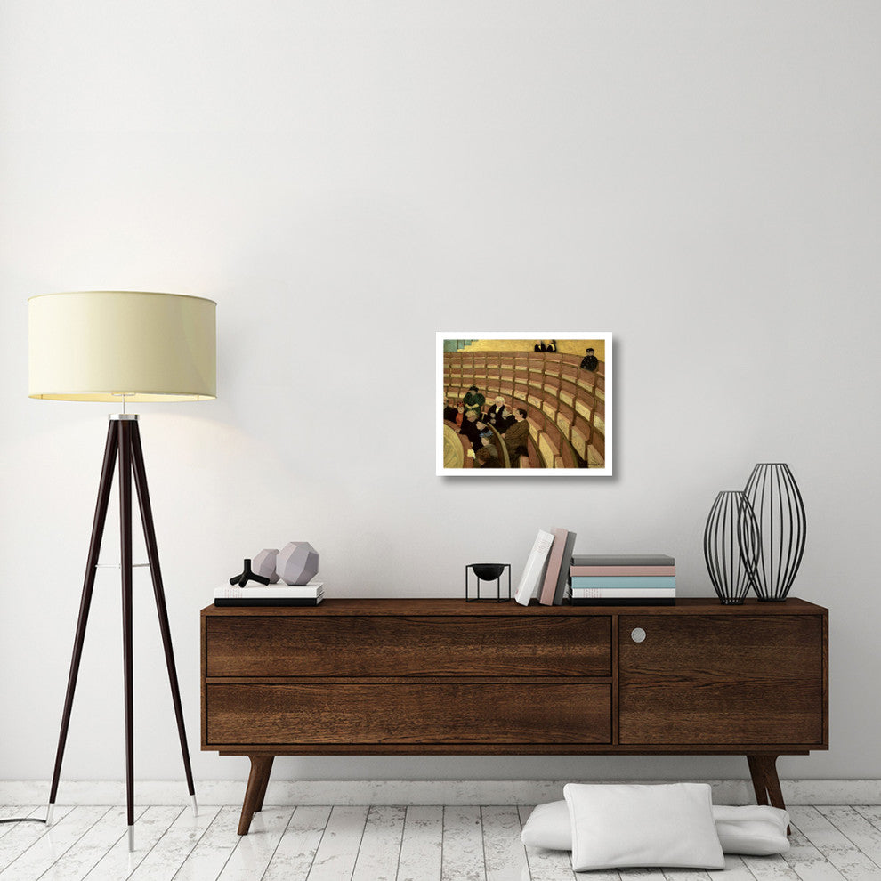"Third Level at the Theatre in Chatelet" Print by Felix Vallotton, 24"x20"