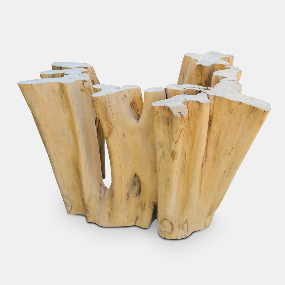 Ficus Wood Coffee Table Base