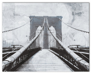Brooklyn Bridge Sketch Print on Canvas