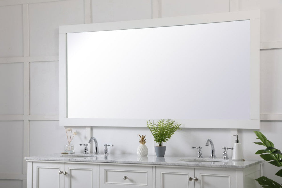 Anderson Rectangle Vanity Mirror 72", White
