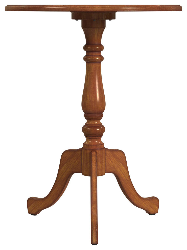 Colbert 22" Round Pedestal Game Table, Olive Ash