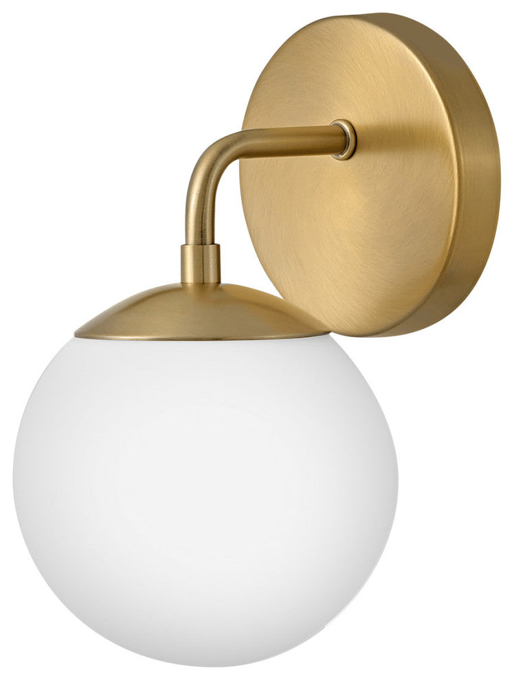 Lark 85000 Julep 1 Light 6"W Bathroom Sconce - Lacquered Brass