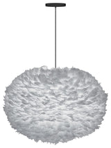Eos X-Large Hardwired Pendant, Black/Gray