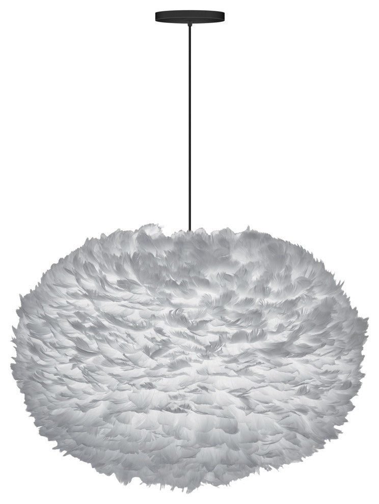 Eos X-Large Hardwired Pendant, Black/Gray