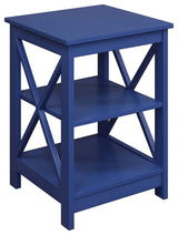 Cobalt Blue Nightstand End Side Bedside Table