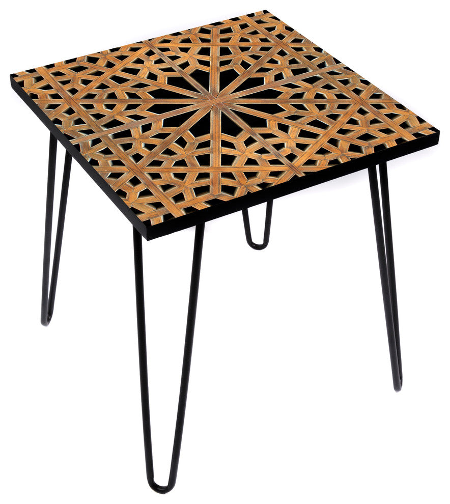 Arabesque Hex Side Table, 20"