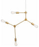 Pratt Pendant Light in Antique Brass by Nuevo