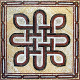 Roman Guilloche Mosaic, Orion, 31"x31"