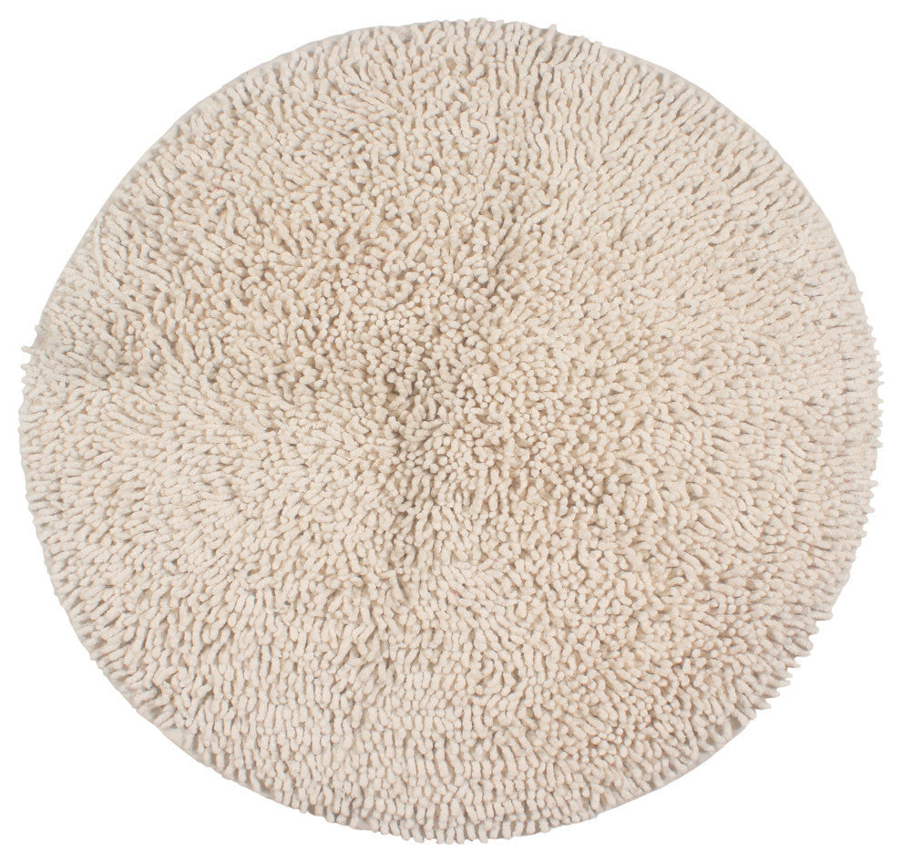 Fantasia Bath Rug Bath Rugs Set, 28" Round, Ivory