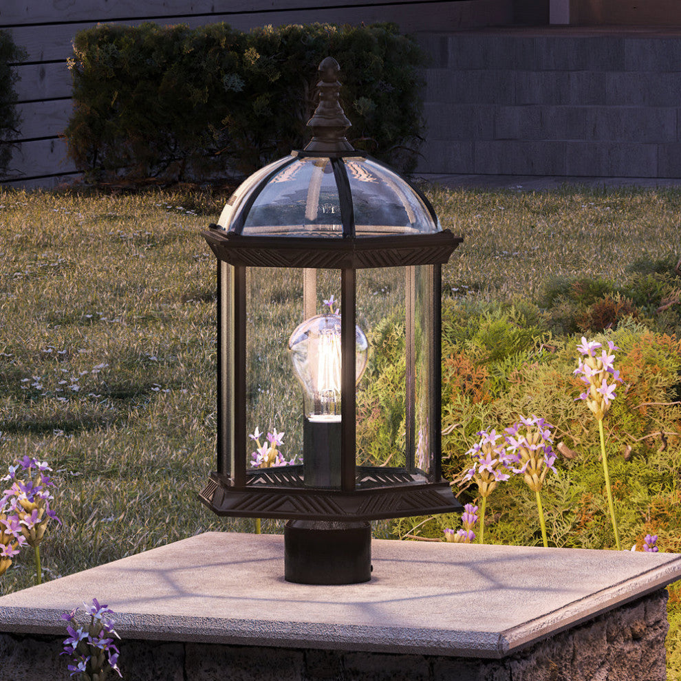 Luxury Transitional Post Light, Olde Bronze