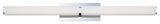 Vogue 39" LED Bathroom Vanity and Wall-Light 3500K, Chrome