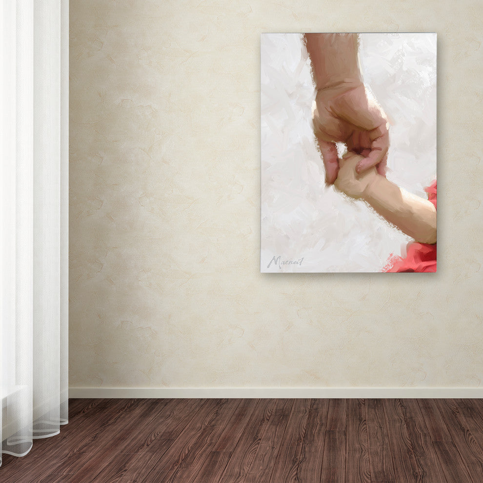The Macneil Studio 'Holding Hands' Canvas Art, 19"x14"