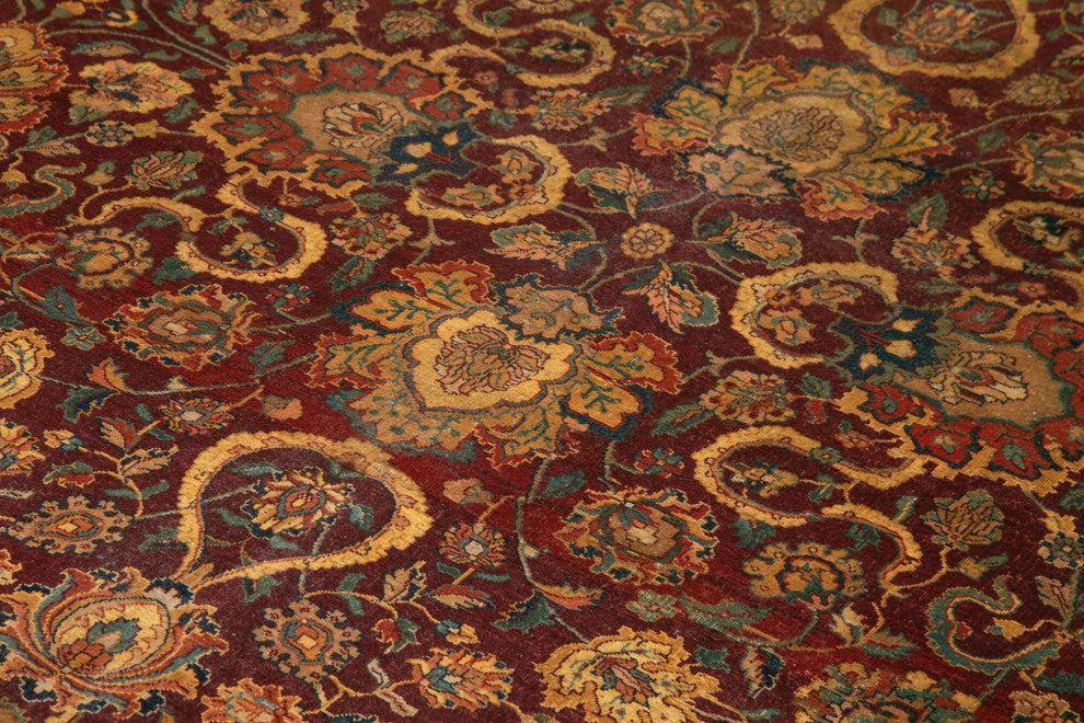 Rug N Carpet - Handwoven Oriental 9' 2" x 12' 5" Oversize Oushak Area Rug
