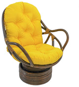 48"x24" Solid Twill Swivel Rocker Cushion, Yellow