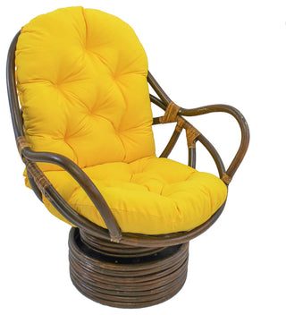 48"x24" Solid Twill Swivel Rocker Cushion, Yellow