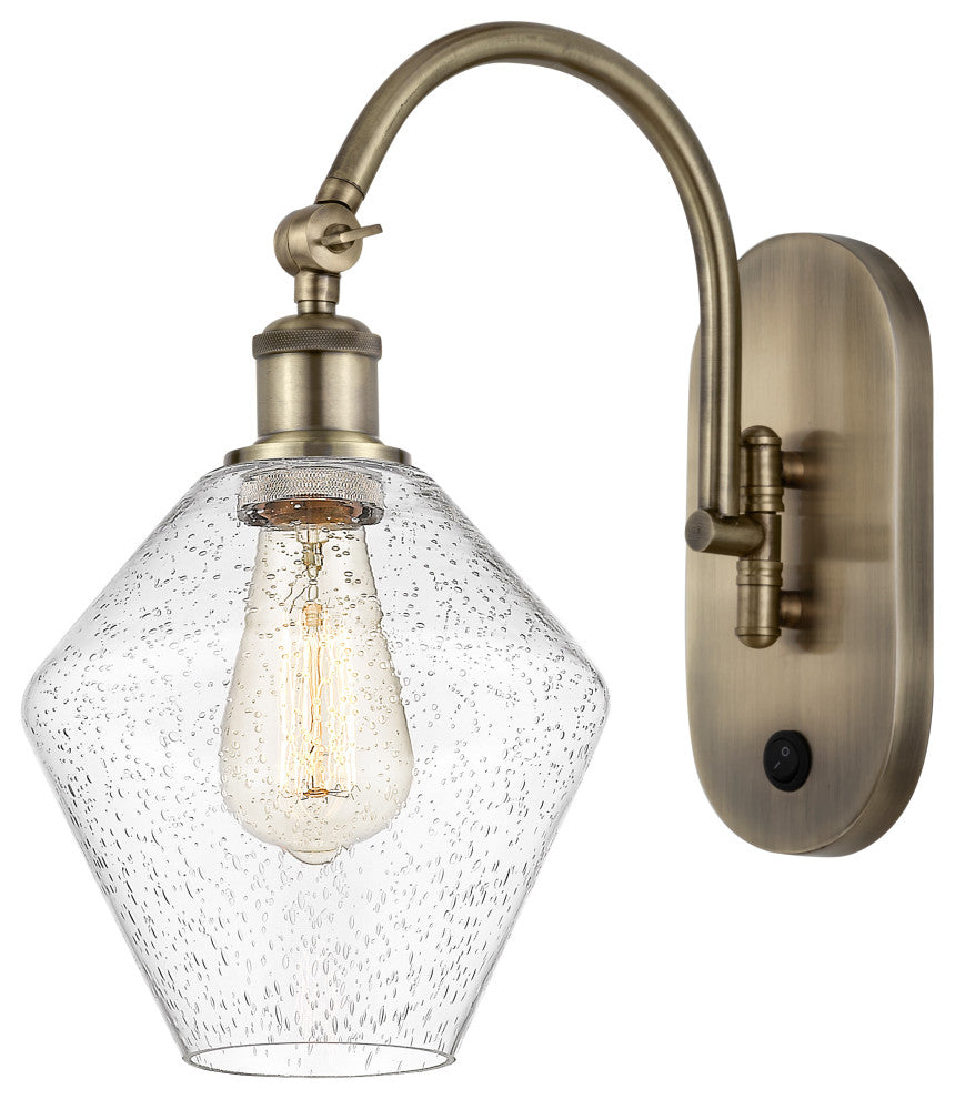 Innovations 518-1W-AB-G654-8-LED 1-Light Sconce, Antique Brass