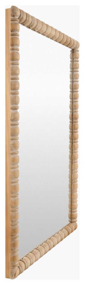 Galey Alix x Livabliss Karling Blair GAKB-1000 Accent Mirror, Antiqued Brown, 37"h X 24"w X 2"d