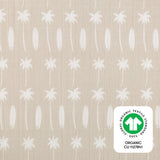 Mini Crib Sheet, GOTS Certified Organic Muslin Cotton, Beach Bum