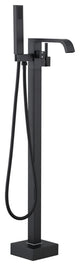 Single Handle Floor Mounted Freestanding Tub Filler with Hand Shower
