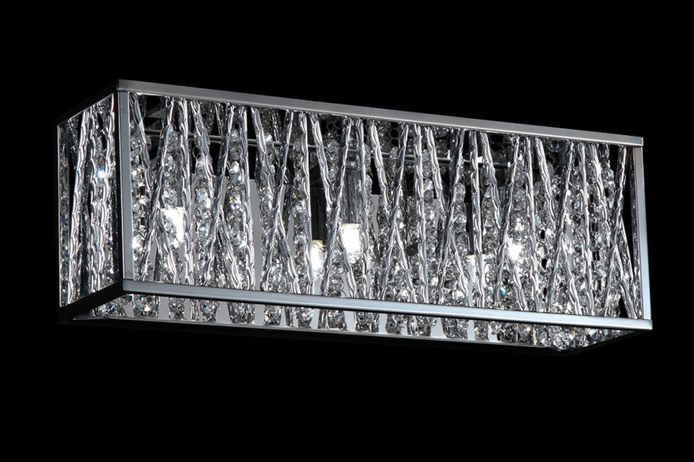 Terra 3 Light Vanity in Chrome