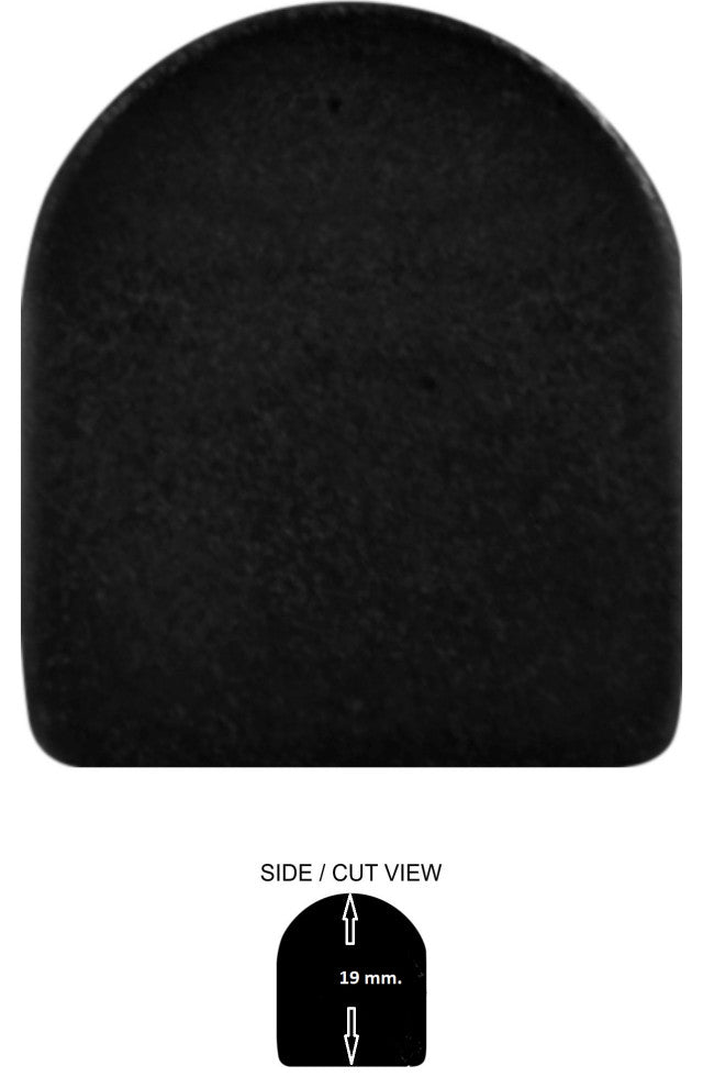 Trendy Iron Black 0.75" x 12" Matte Metal High Pencil Liner Wall Tile (Set of 5)