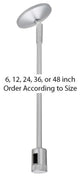Flexrail Single Circuit 6" Sloped Ceiling Standoff, Platinum