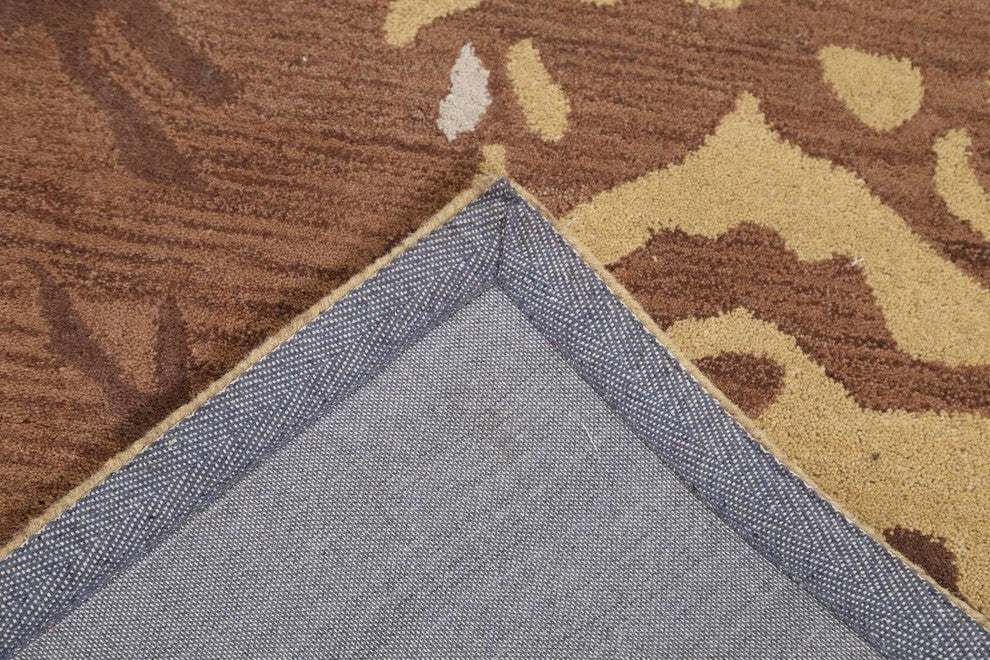 Hand-tufted Agra Oushak Oriental Area Rug, Camouflage, Runner 10'