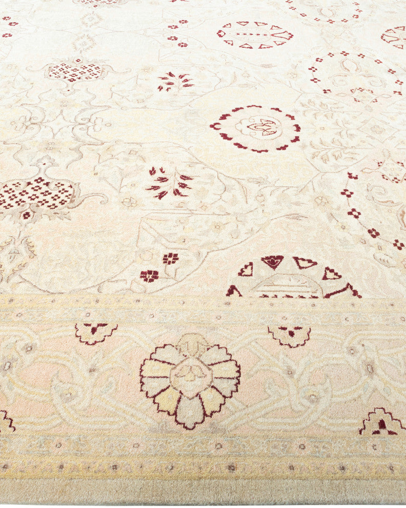 Ximena, One-of-a-Kind Hand-Knotted Area Rug Ivory, 9'2"x12'2"