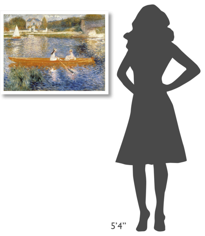 "The Seine at Asnieres" Digital Paper Print by Pierre-Auguste Renoir, 32"x25"