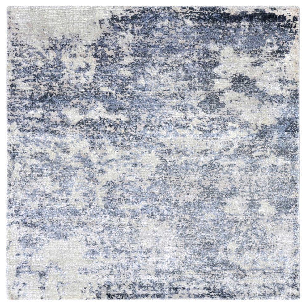Ahgly Company Indoor Square Mid-Century Modern Area Rugs, 7' Square