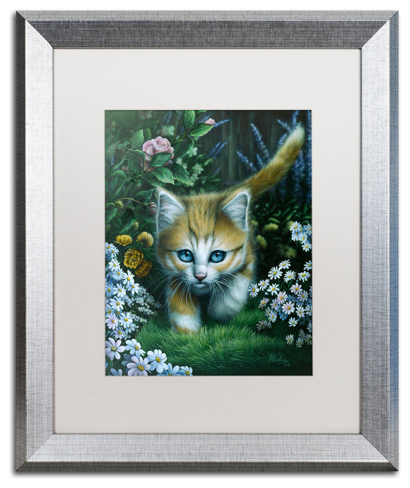 Jenny Newland 'Buttercup 2' Matted Framed Art, 20x16