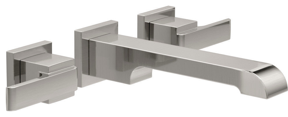 Delta Ara Two Handle Wall Mount Bathroom Faucet Trim, Chrome, T3567LF-WL