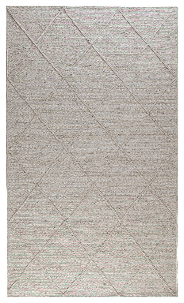 9' x 12' Barbary Ivory Diamond Braided Area Rug