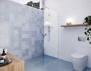 78"x29.5" Frameless Shower Door Single Fixed Panel, Polished Chrome