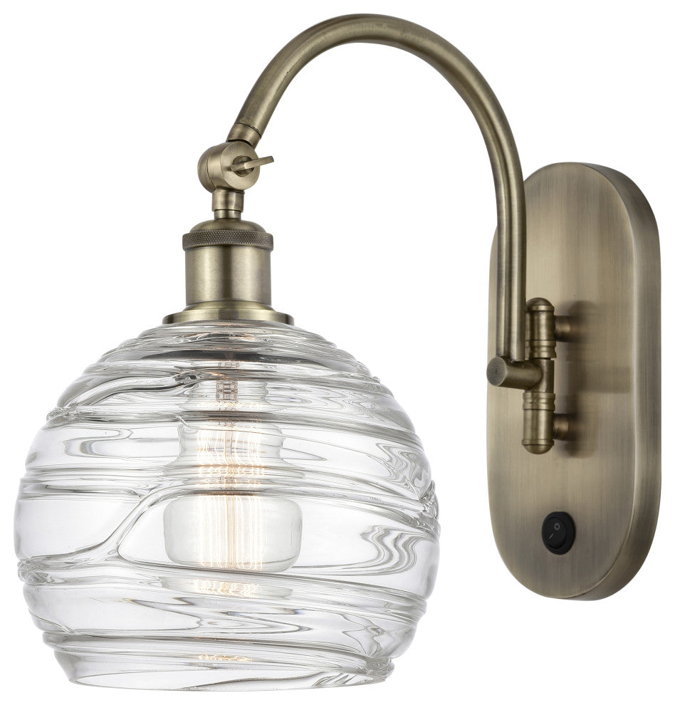 Innovations 518-1W-AB-G1213-8-LED 1-Light Sconce, Antique Brass